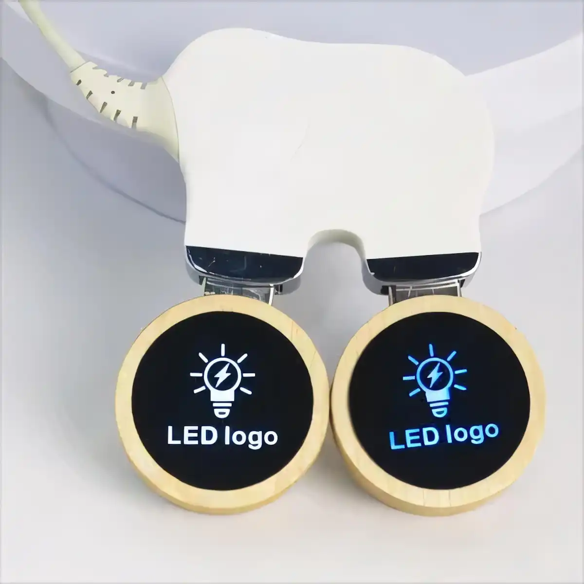 Wooden LED Flash Drive product close-up