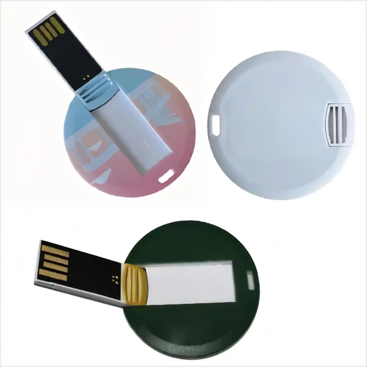 Round Card USB Drive product detail view