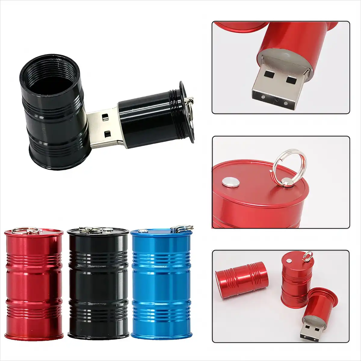 Durable Metal Barrel USB Flash Drive
