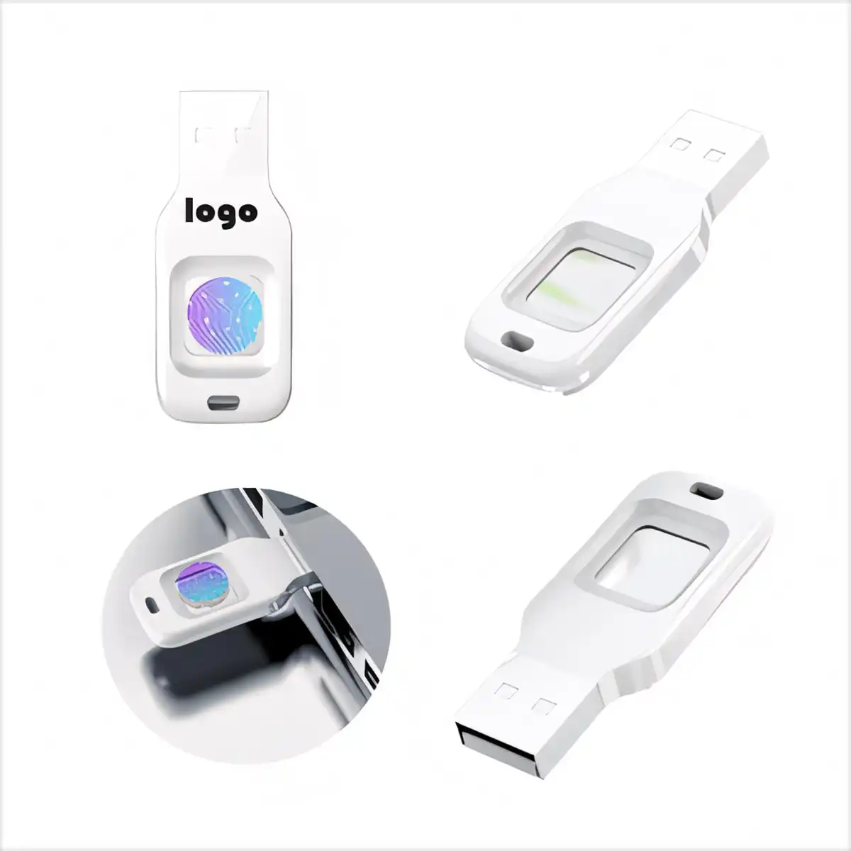 Biometric 32GB Secure Flash Drive product detail view
