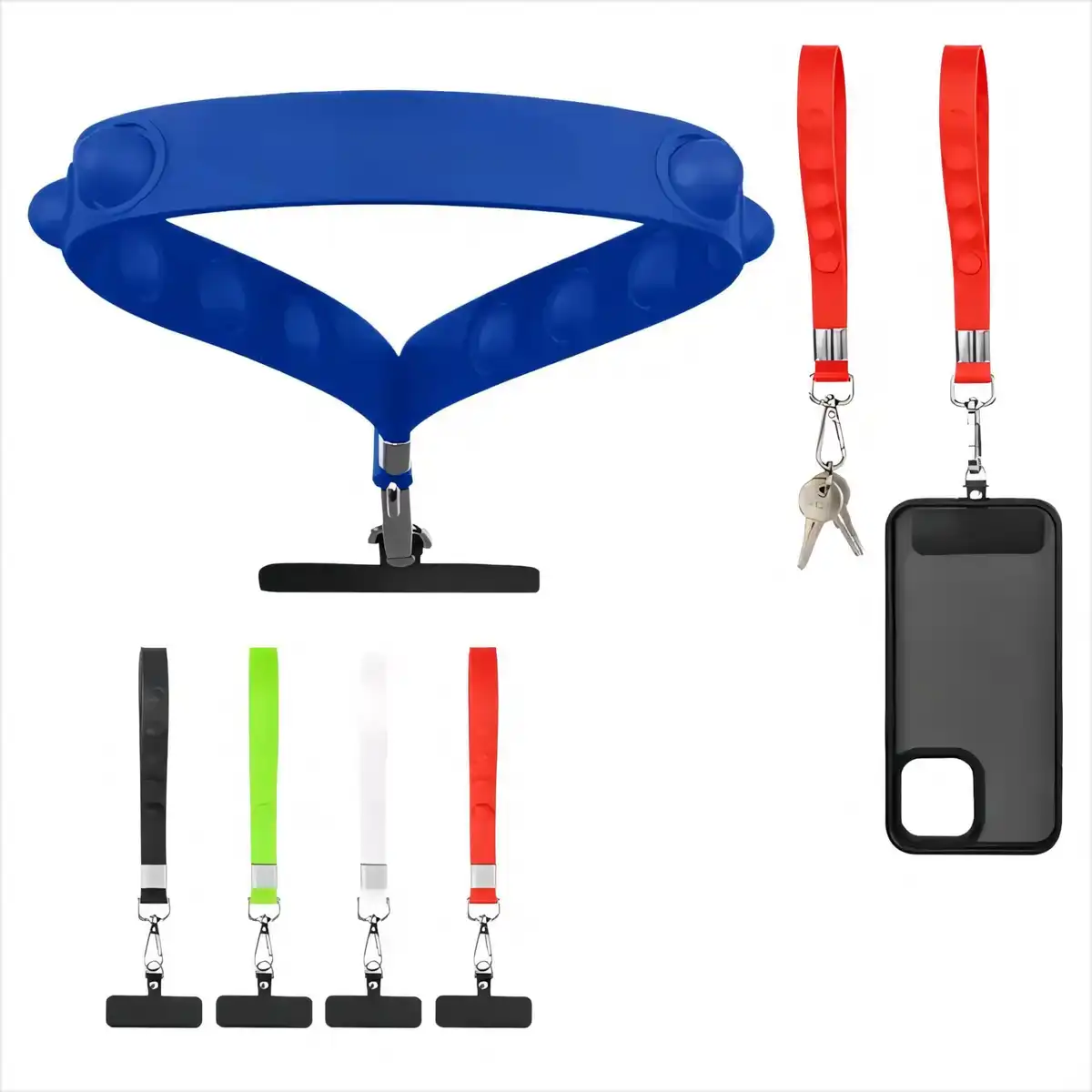 Silicone Fidget Strap Keychain