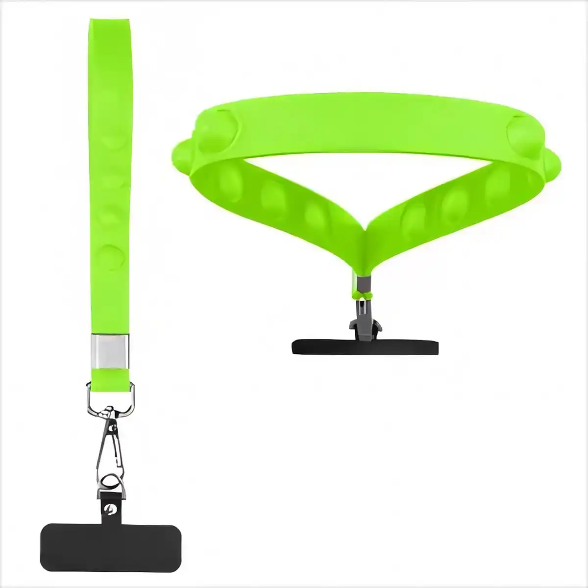 Silicone Fidget Strap Keychain alternate product angle