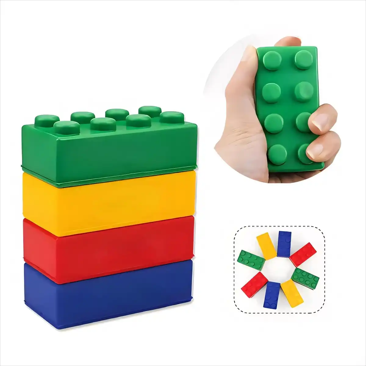 Squeezable Foam Block Stress Reliever