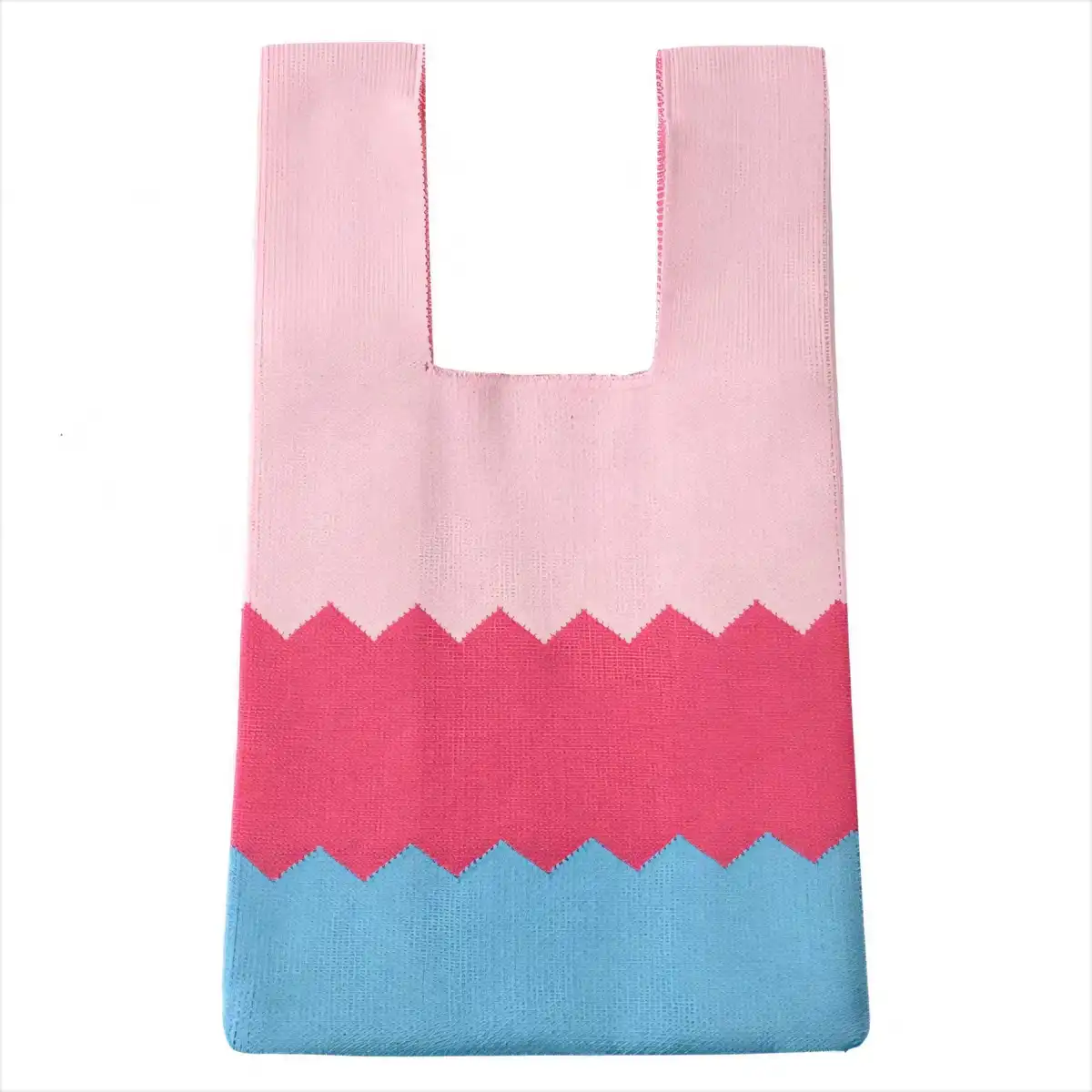 Handmade Knit Grocery Tote