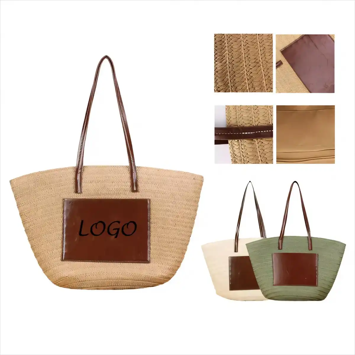 Woven Straw Beach Tote