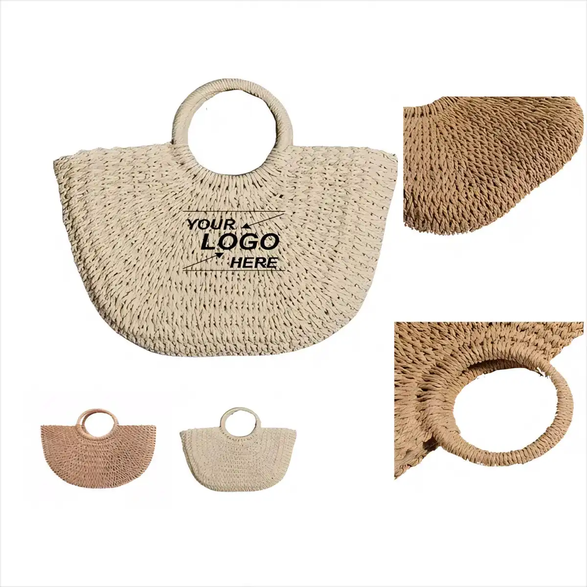 Handwoven Straw Tote for Summer