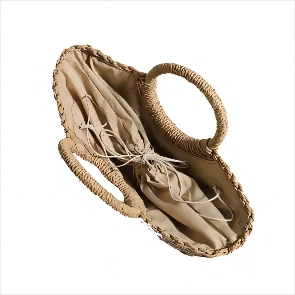 Handwoven Straw Tote for Summer product close-up