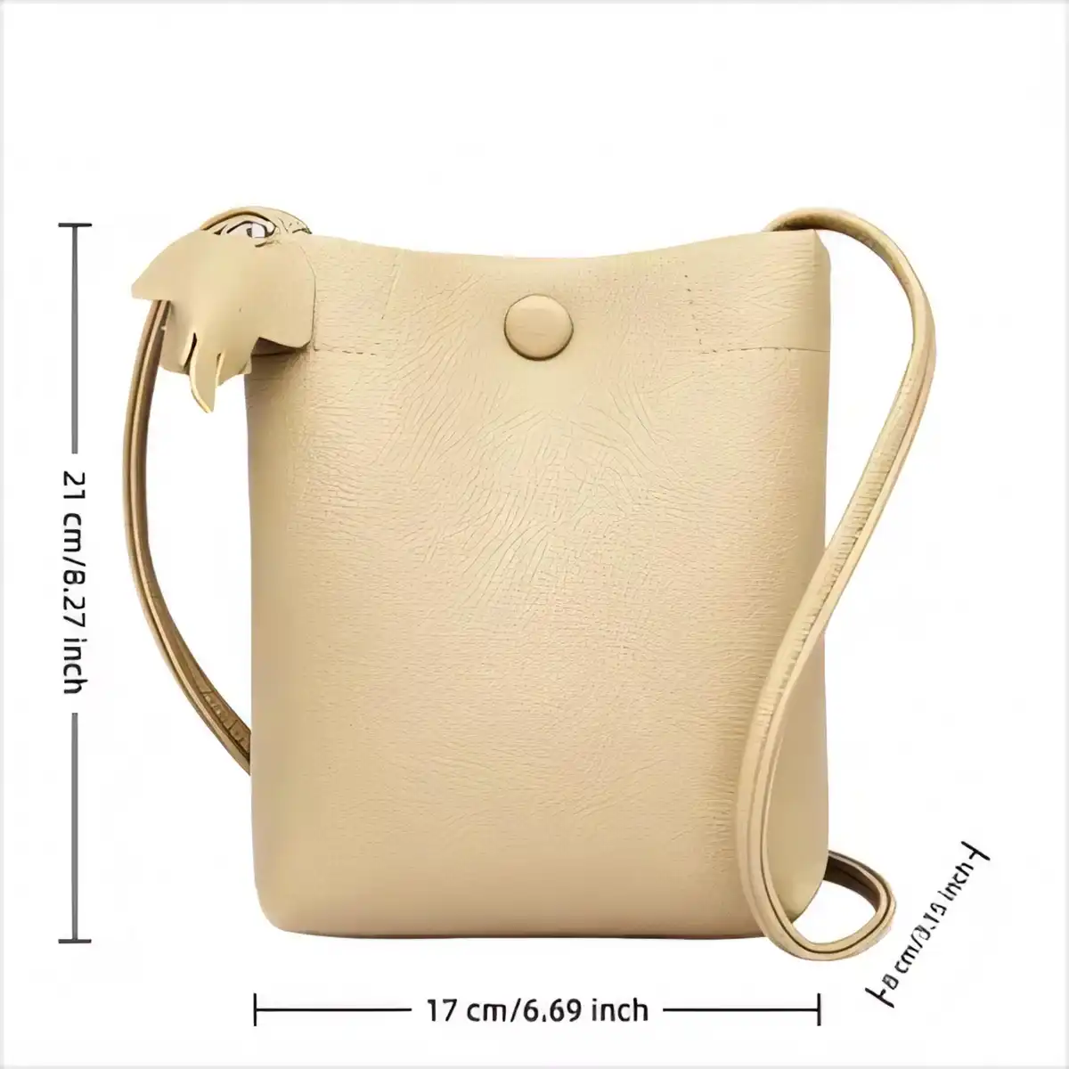 Elegant Cowhide Leather Crossbody Handbag product detail view