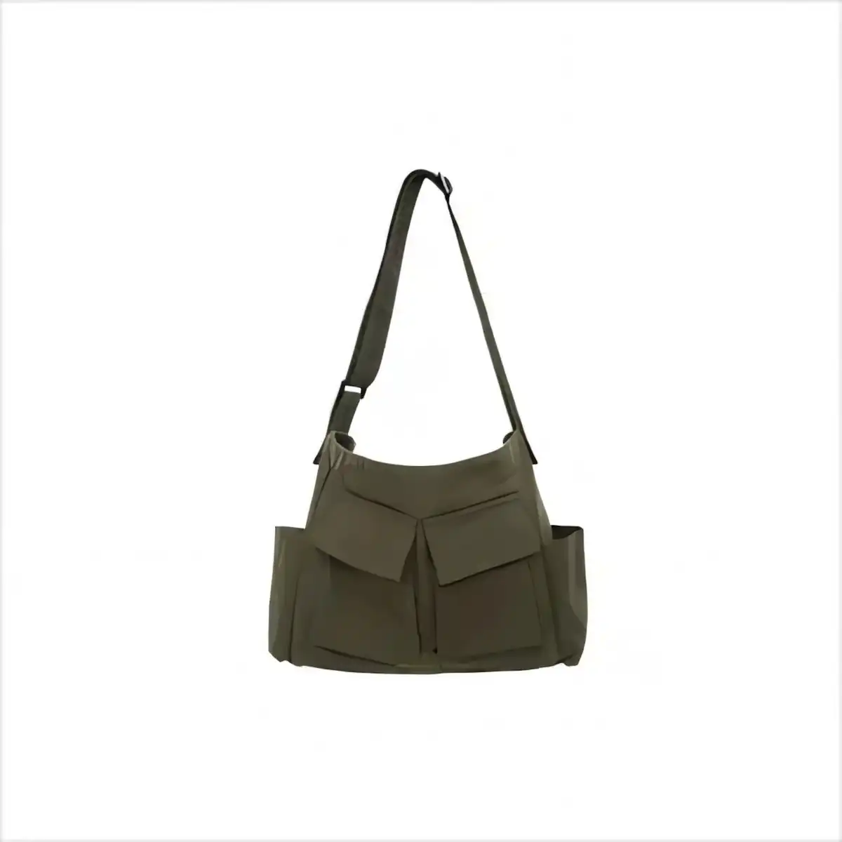 Durable Canvas Messenger Bag Large product close-up