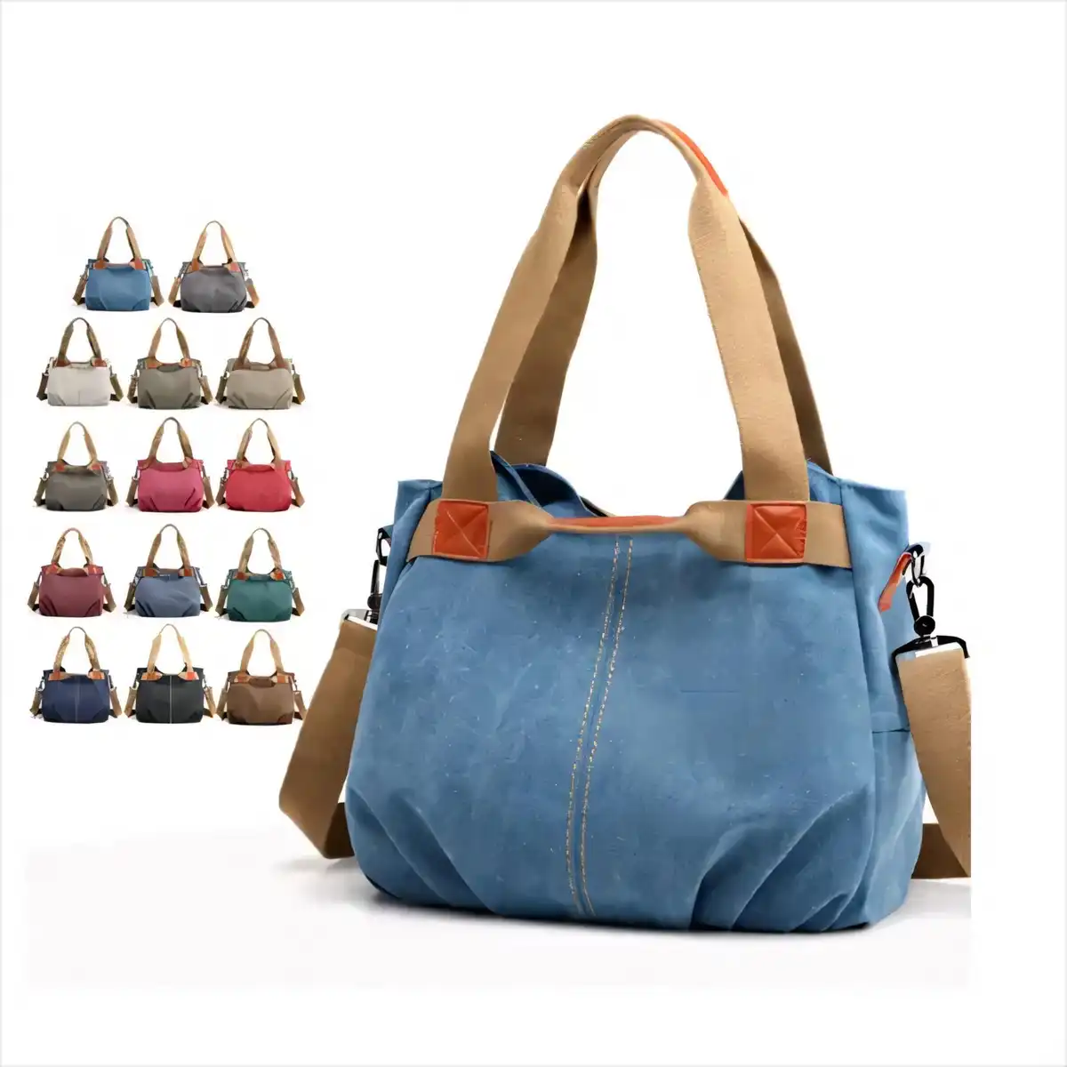 Durable Canvas Crossbody Tote