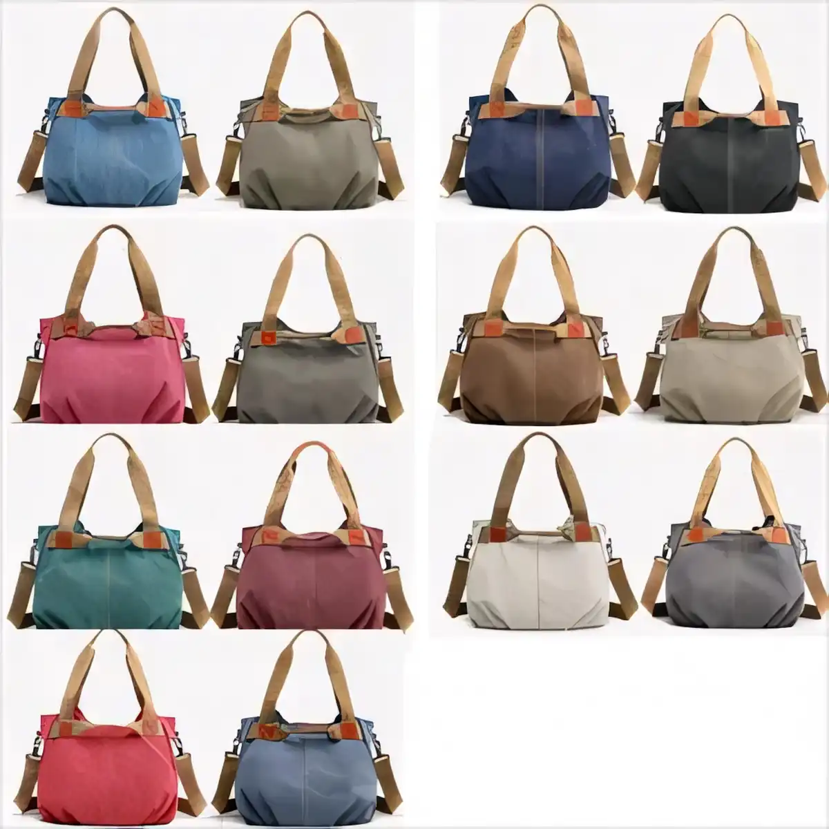 Durable Canvas Crossbody Tote product detail view