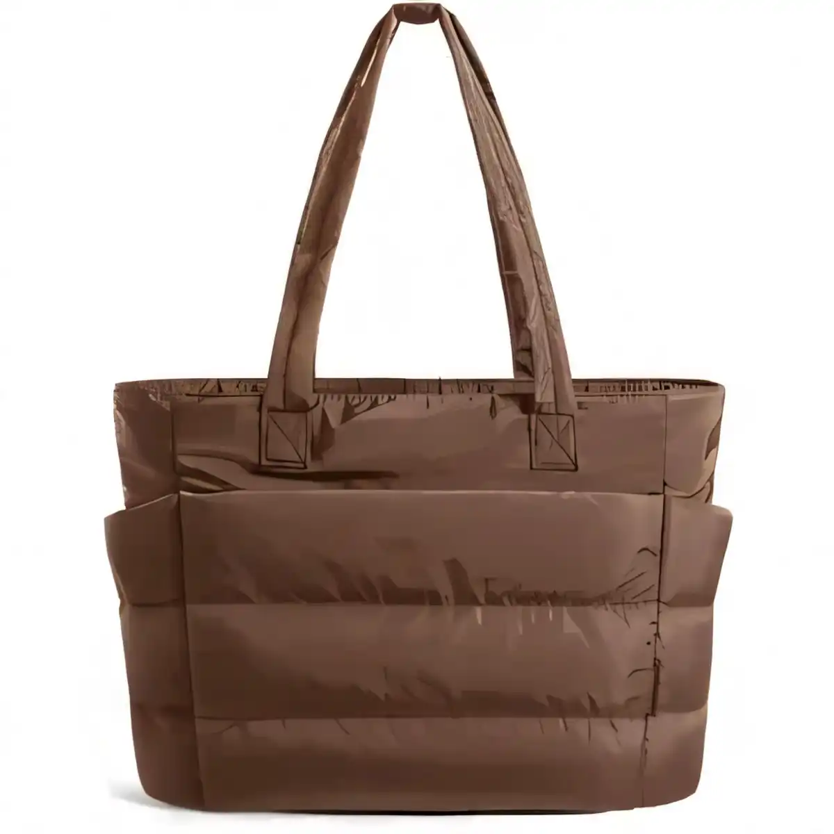 Fluffy Nylon Tote with Laptop Sleeve alternate product angle