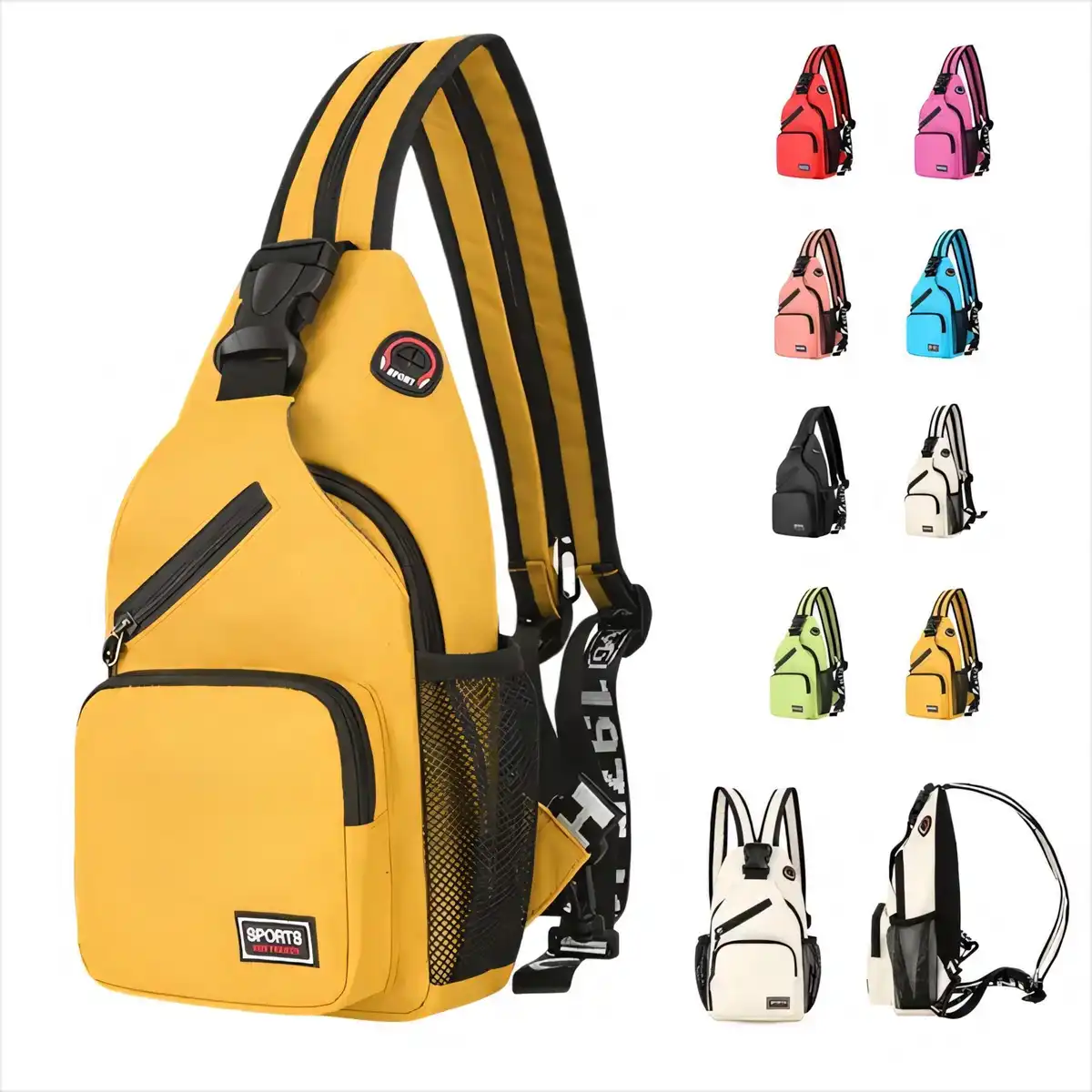 Versatile Canvas Sling Backpack product detail view