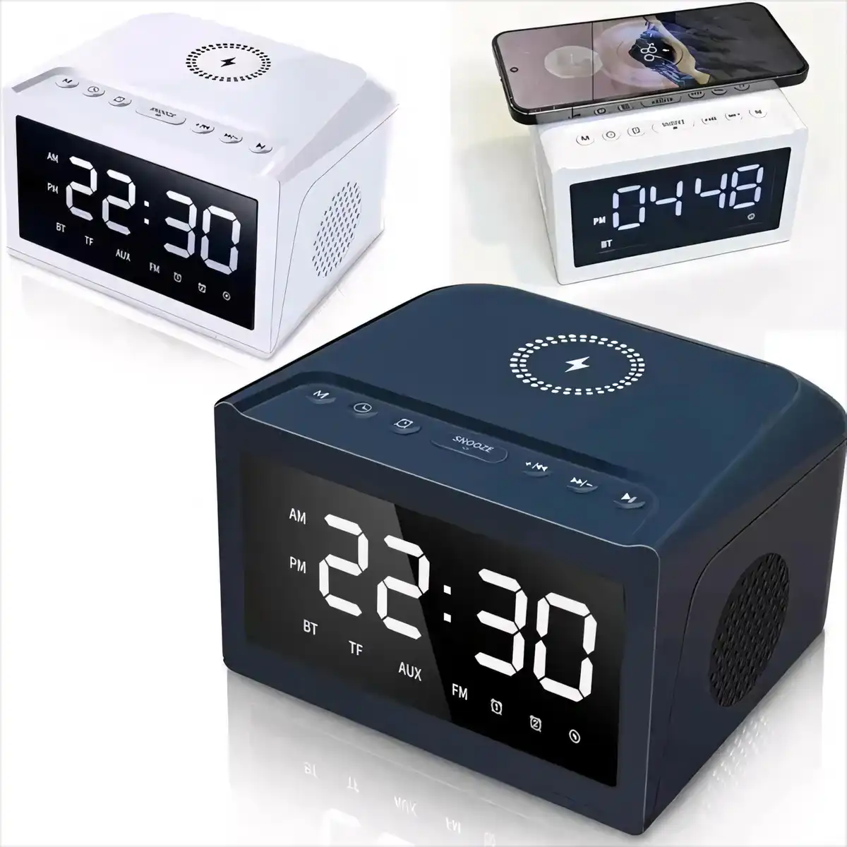 3-in-1 Wireless Charging Speaker Clock