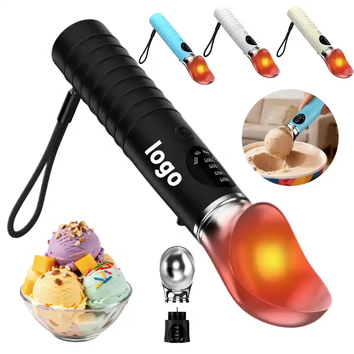 Rechargeable Heated Ice Cream Scoop
