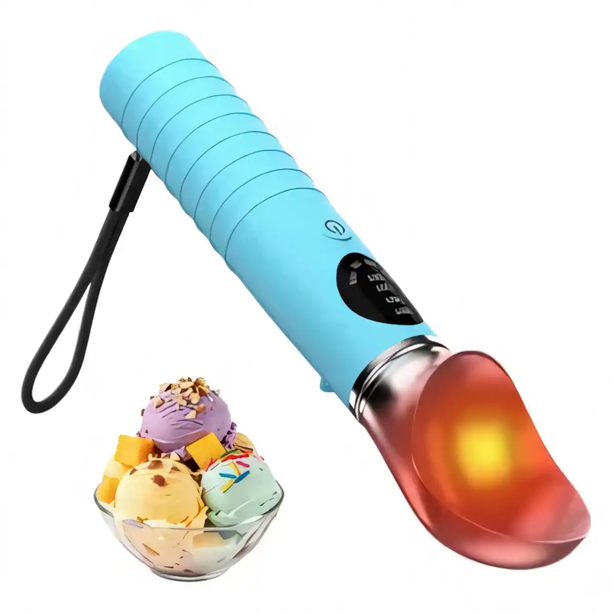 Rechargeable Heated Ice Cream Scoop alternate product angle