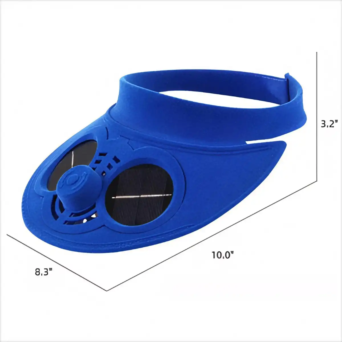 Solar Powered Cooling Visor Hat alternate product angle