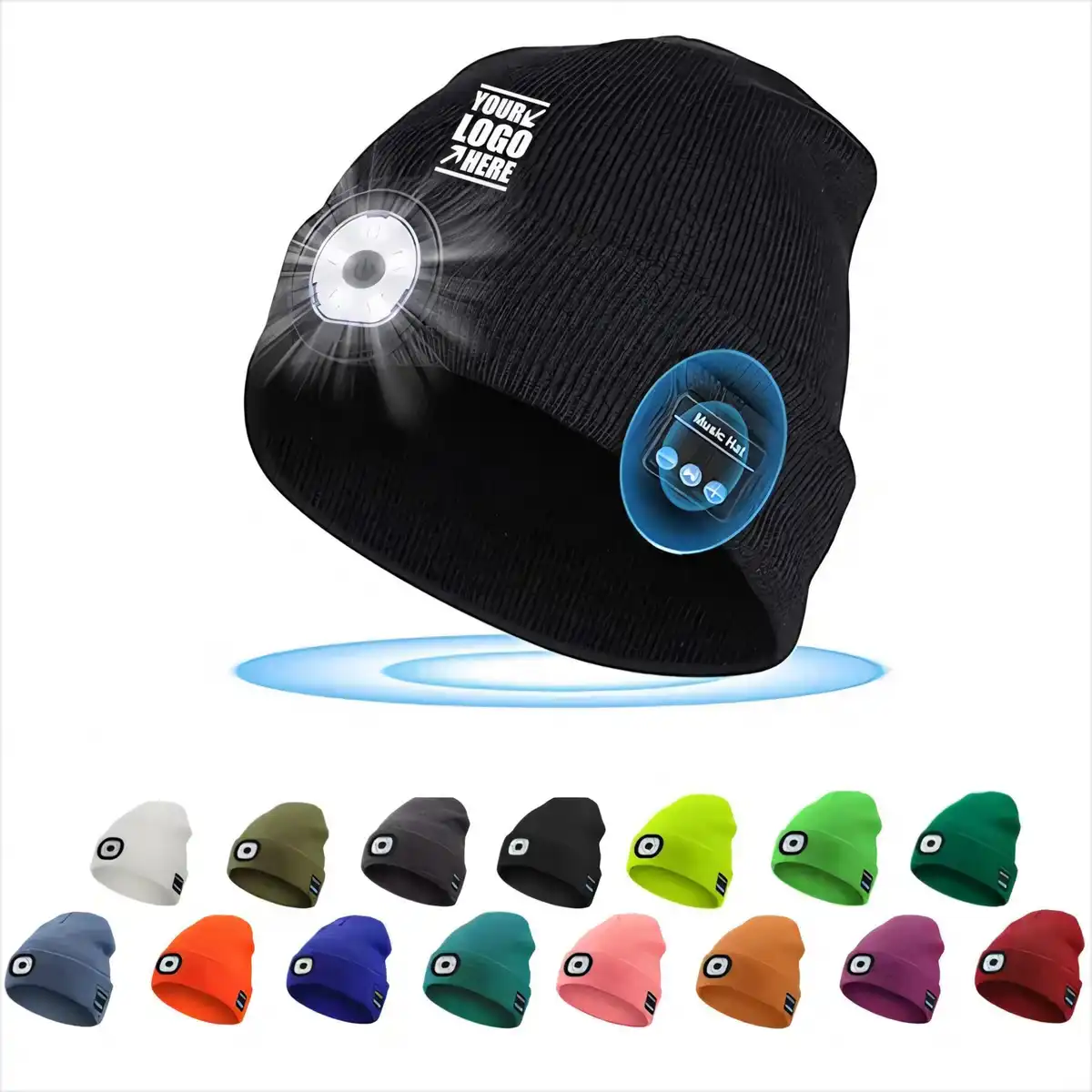 LED Bluetooth Knit Beanie