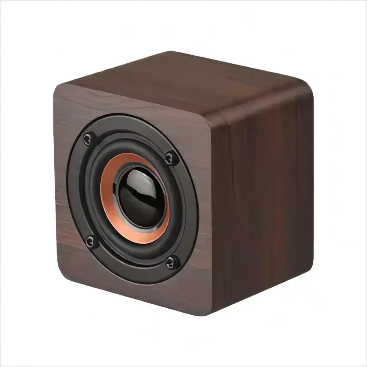 Retro Wooden Wireless Speaker product close-up