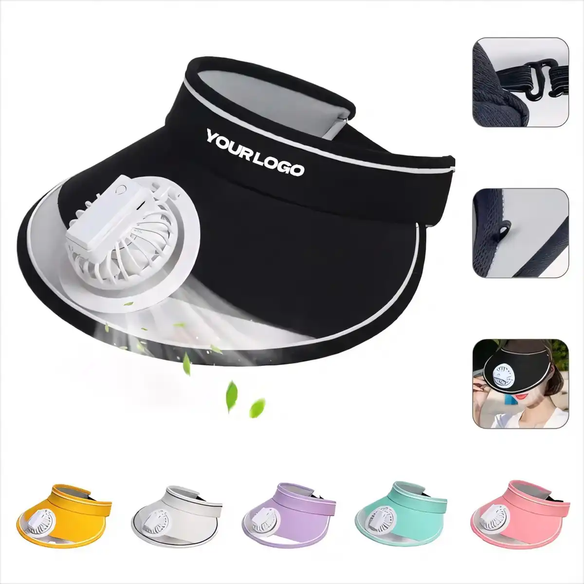 Rechargeable Cooling Visor Hat