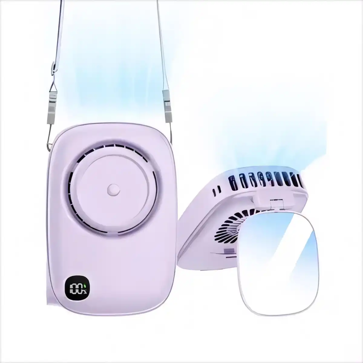 3 Speed Neck Fan with Mirror alternate product angle