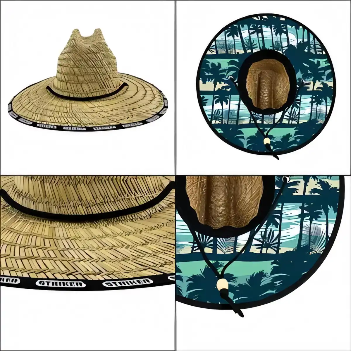 Sun Safe Wide Brim Straw Hat alternate product angle