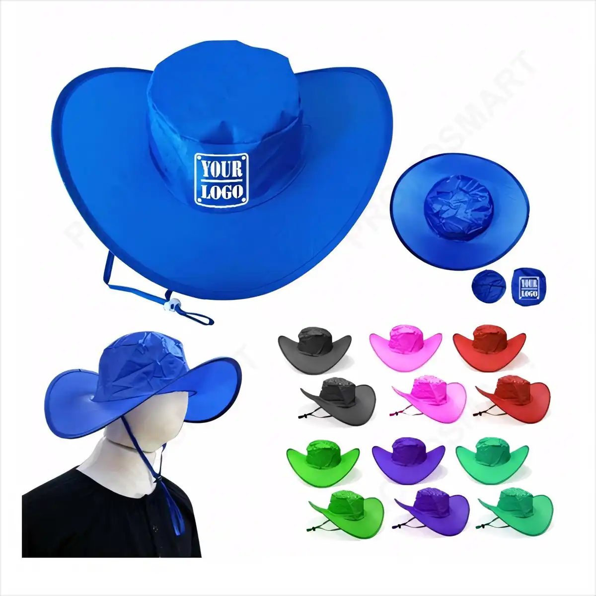 Packable Sun Hat with Storage Pouch