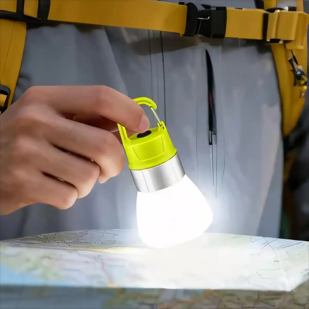 Twist-On USB Rechargeable LED Cap Light alternate product angle