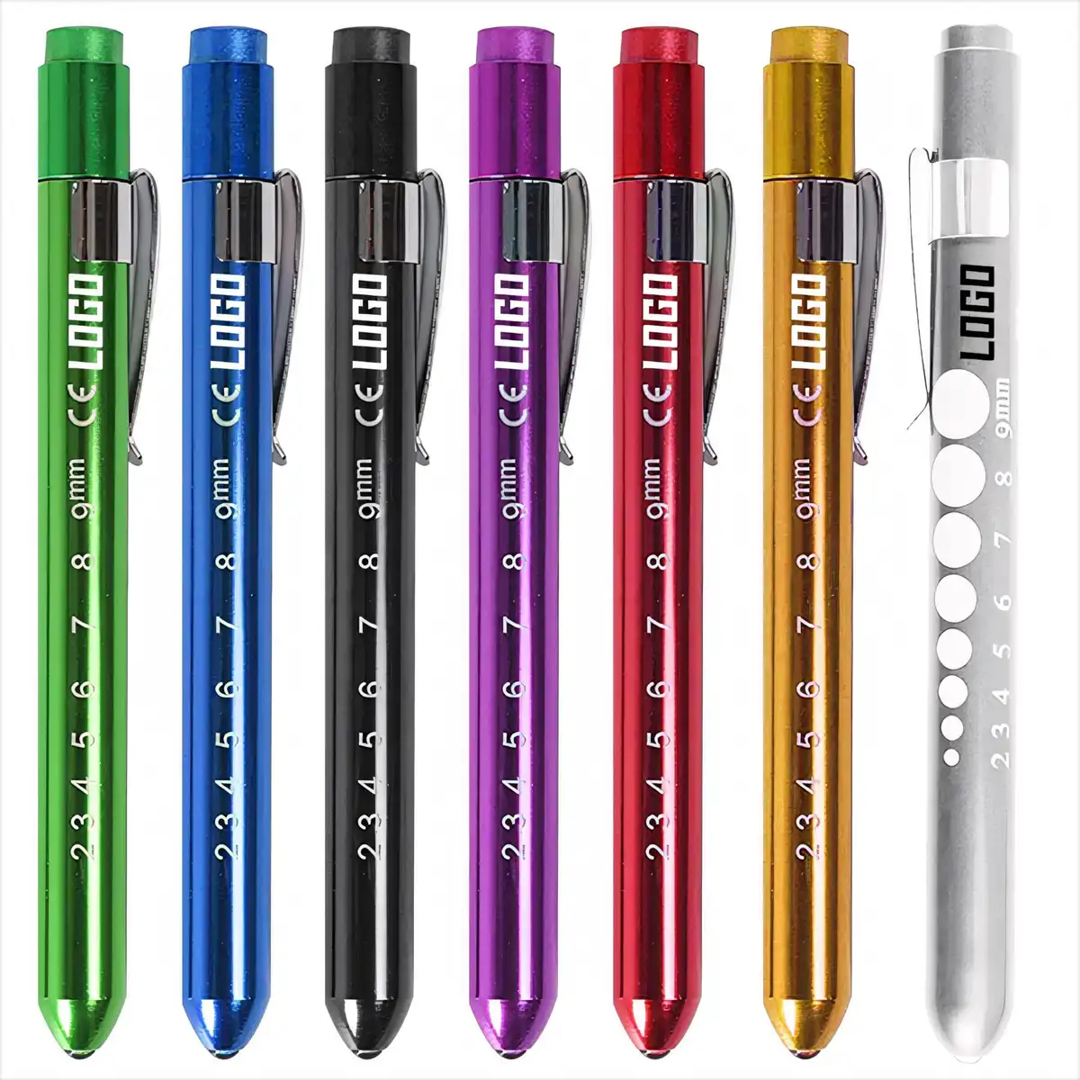 Aluminum LED Penlight with Pupil Gauge
