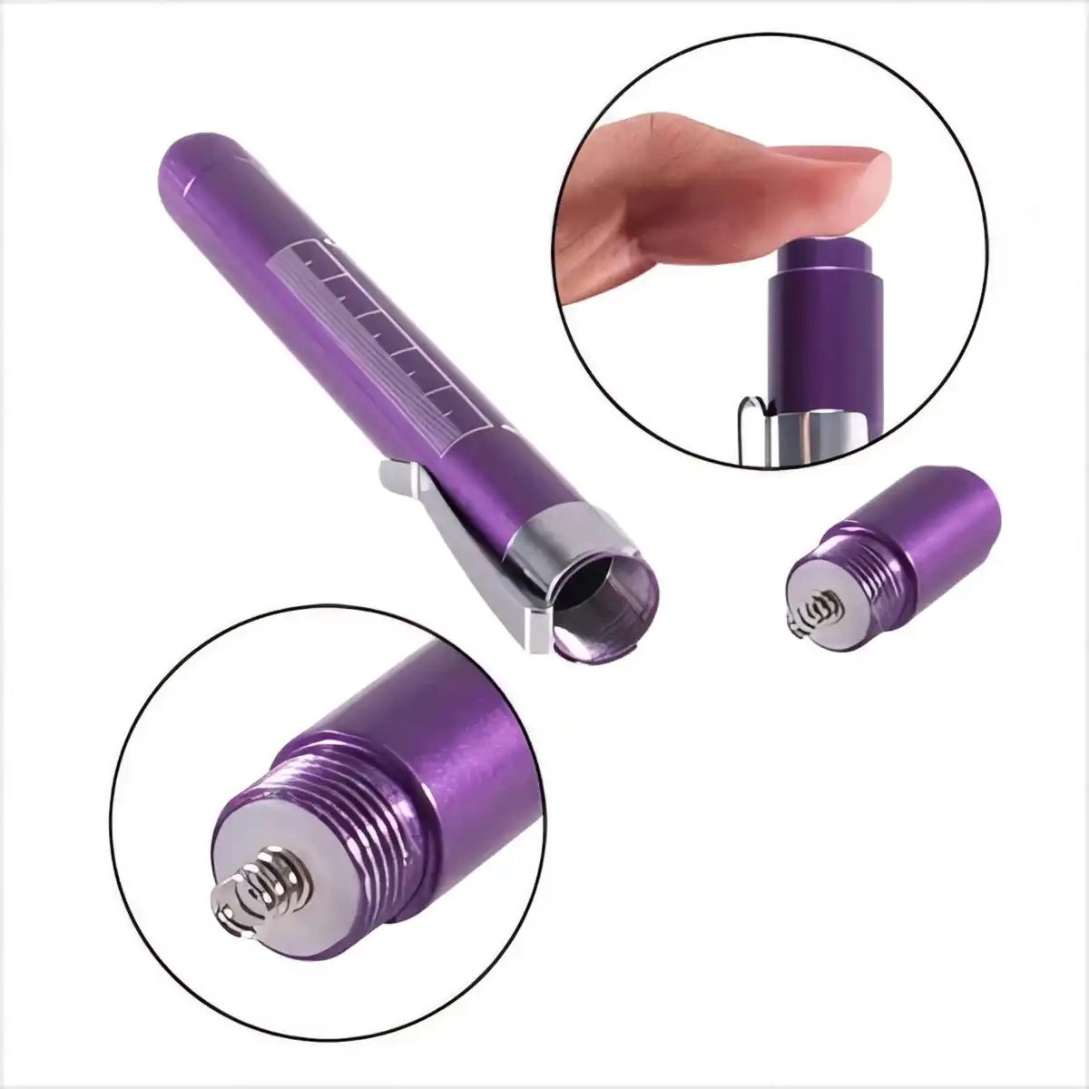 Aluminum LED Penlight with Pupil Gauge product detail view
