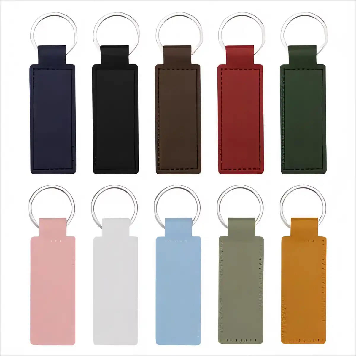 Sleek PU Leather Keychain Fob product detail view