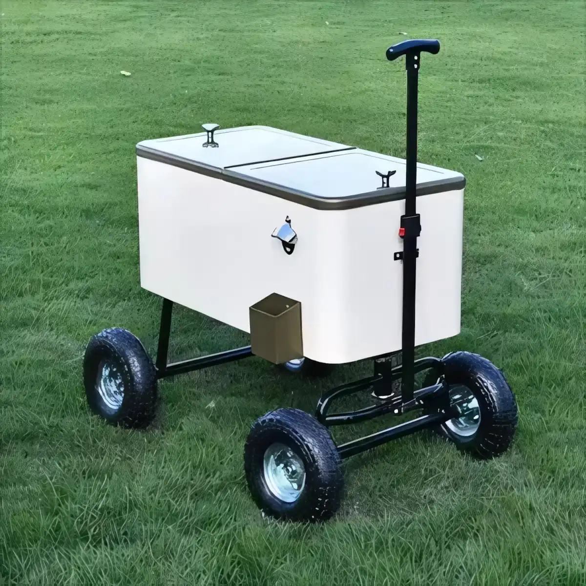 Heavy Duty Rolling Cooler Wagon product close-up