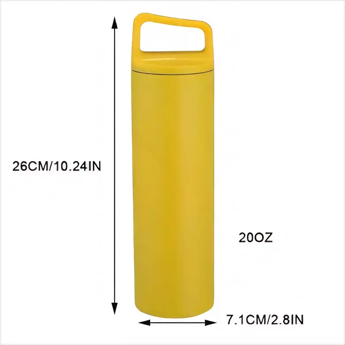 Insulated Stainless Steel Water Bottle 20oz product detail view