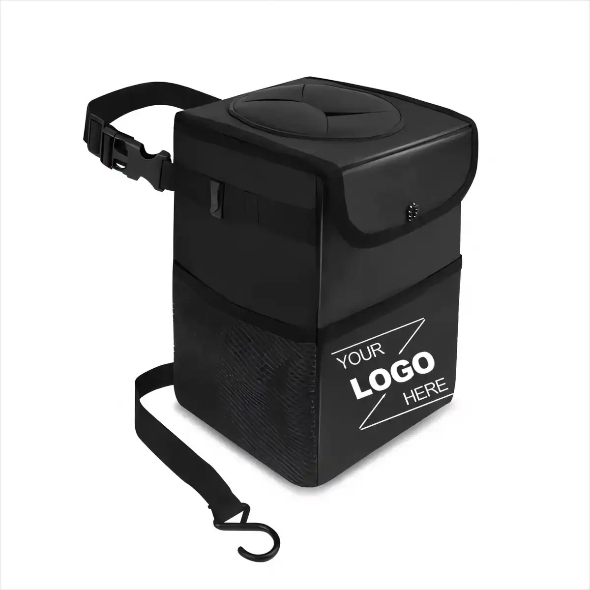 Leakproof Car Trash Container with Pockets