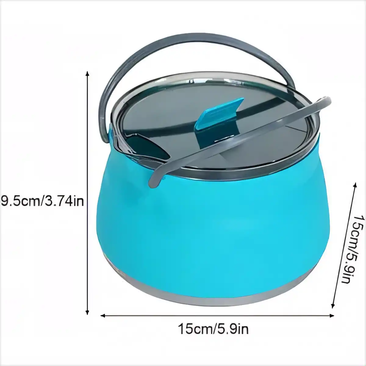 Foldable Silicone Travel Kettle product detail view