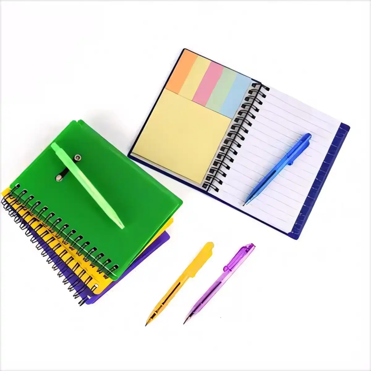 Spiral Notebook Sticky Notes Set product detail view