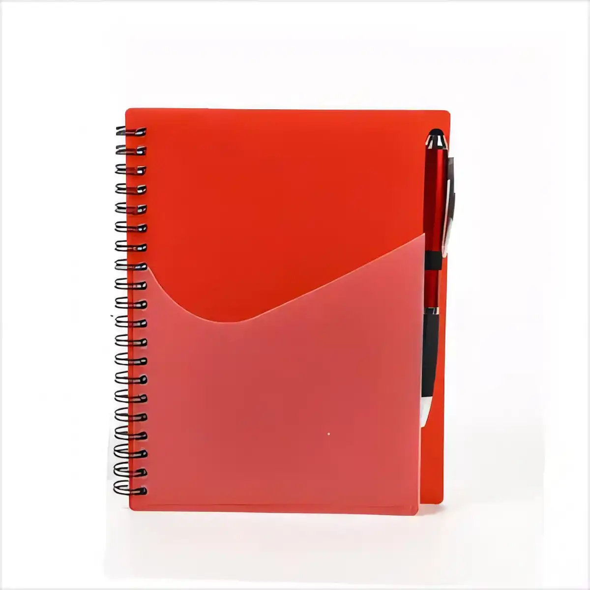 B6 Spiral Notebook with Pen product with accessories