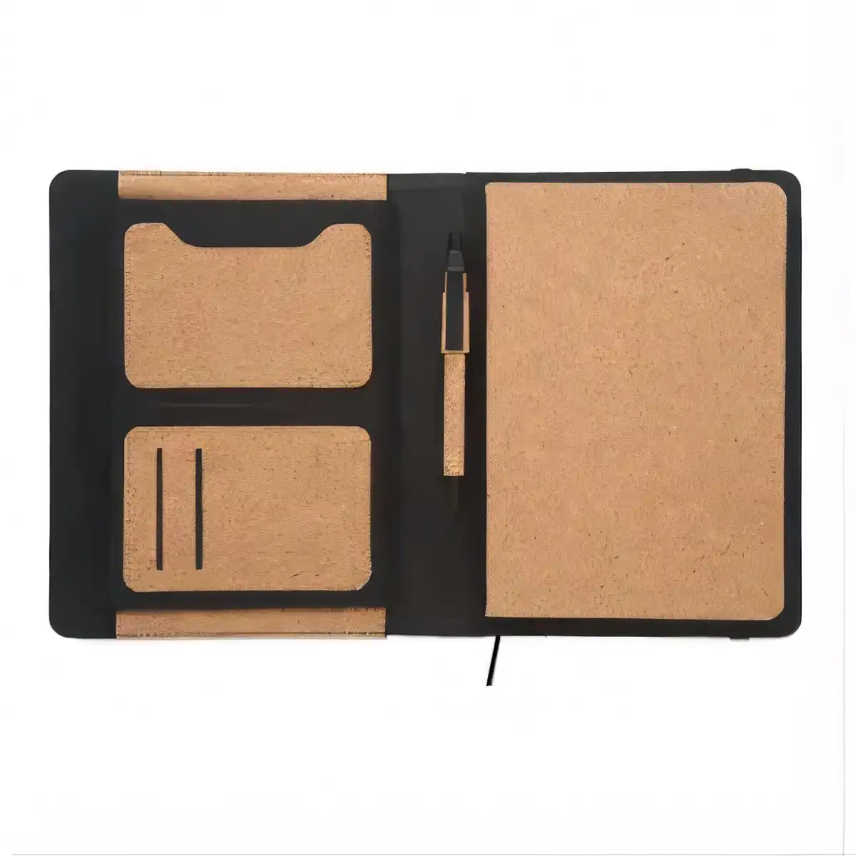 A5 Cork Portfolio with Pen product detail view