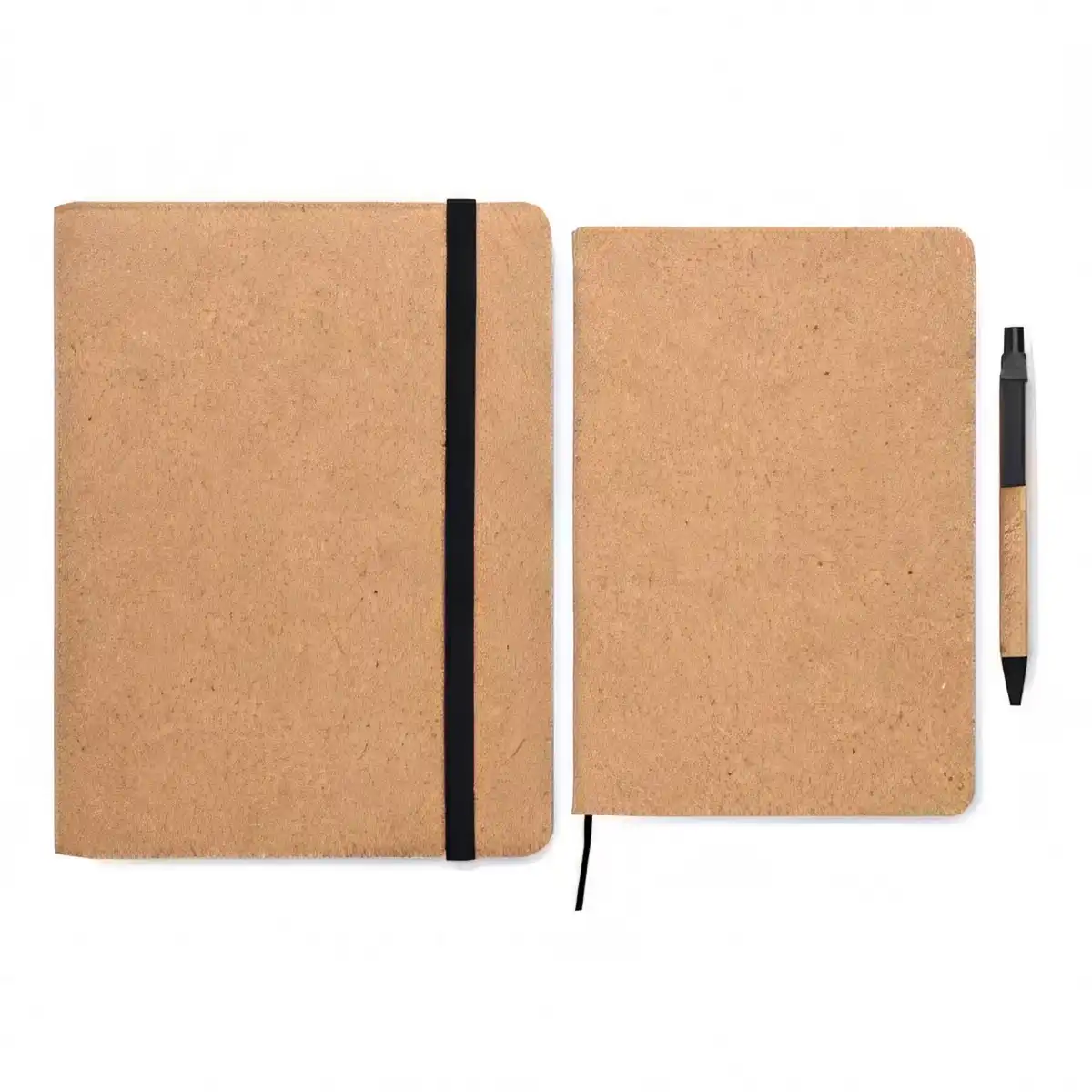 A5 Cork Portfolio with Pen alternate product angle