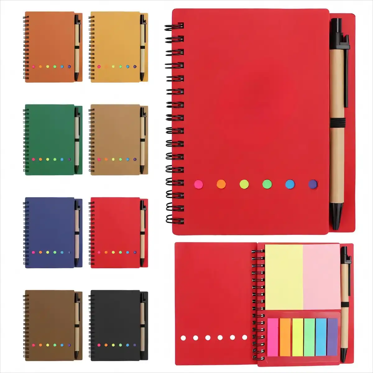 Compact Spiral Notebook with Pen