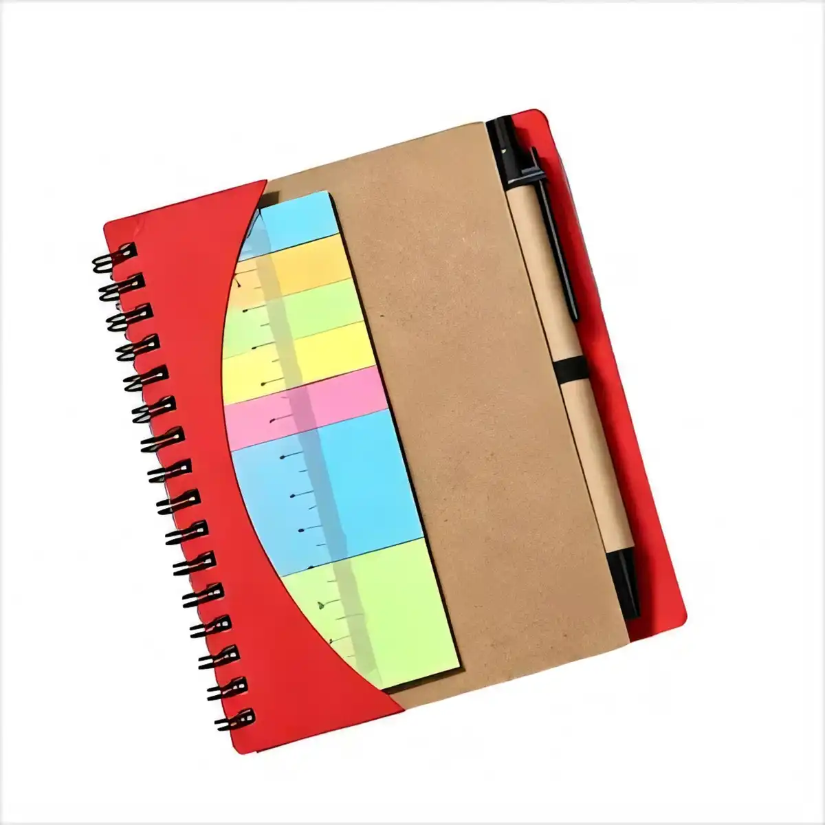 Ruler Sticky Note Spiral Notebook product detail view