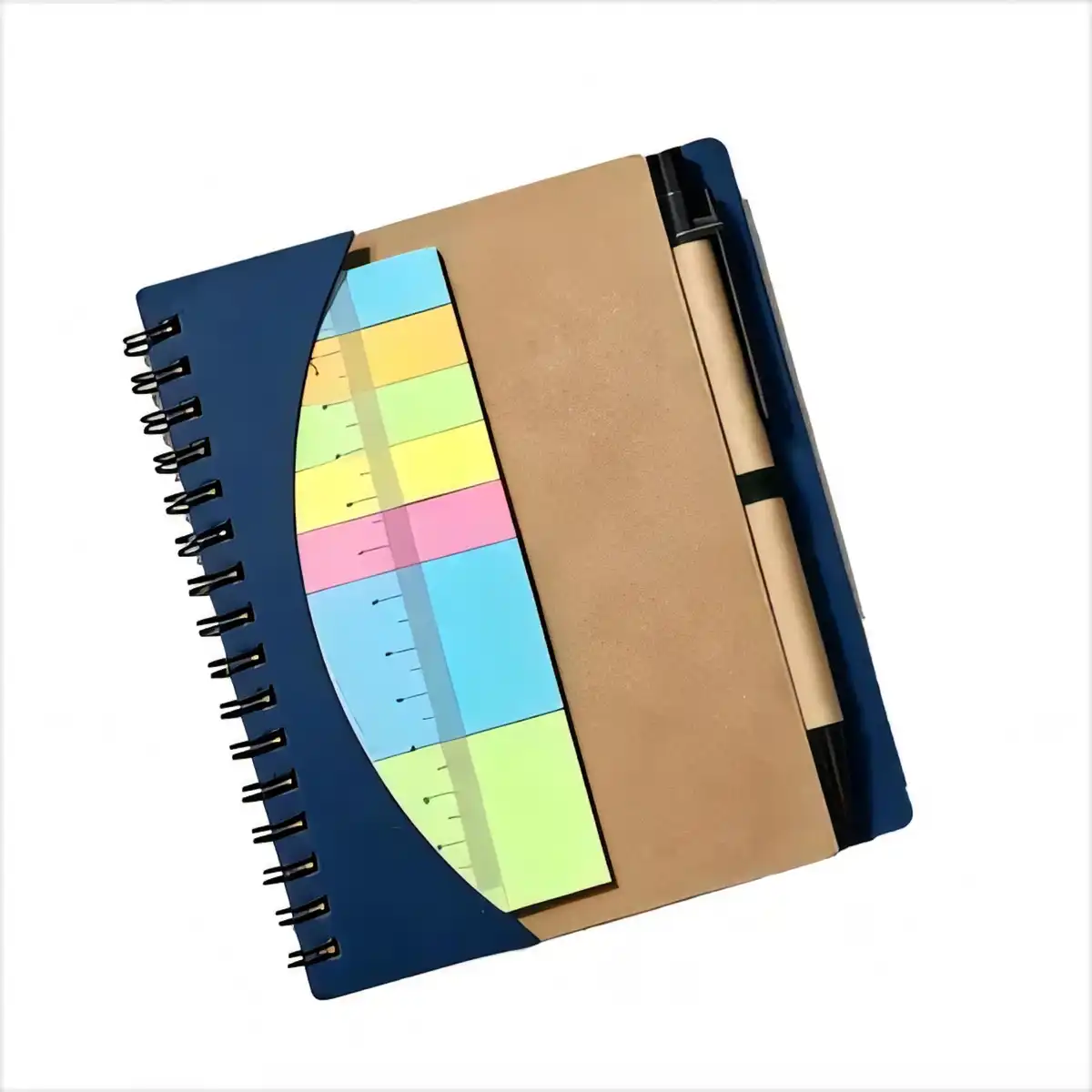 Ruler Sticky Note Spiral Notebook alternate product angle