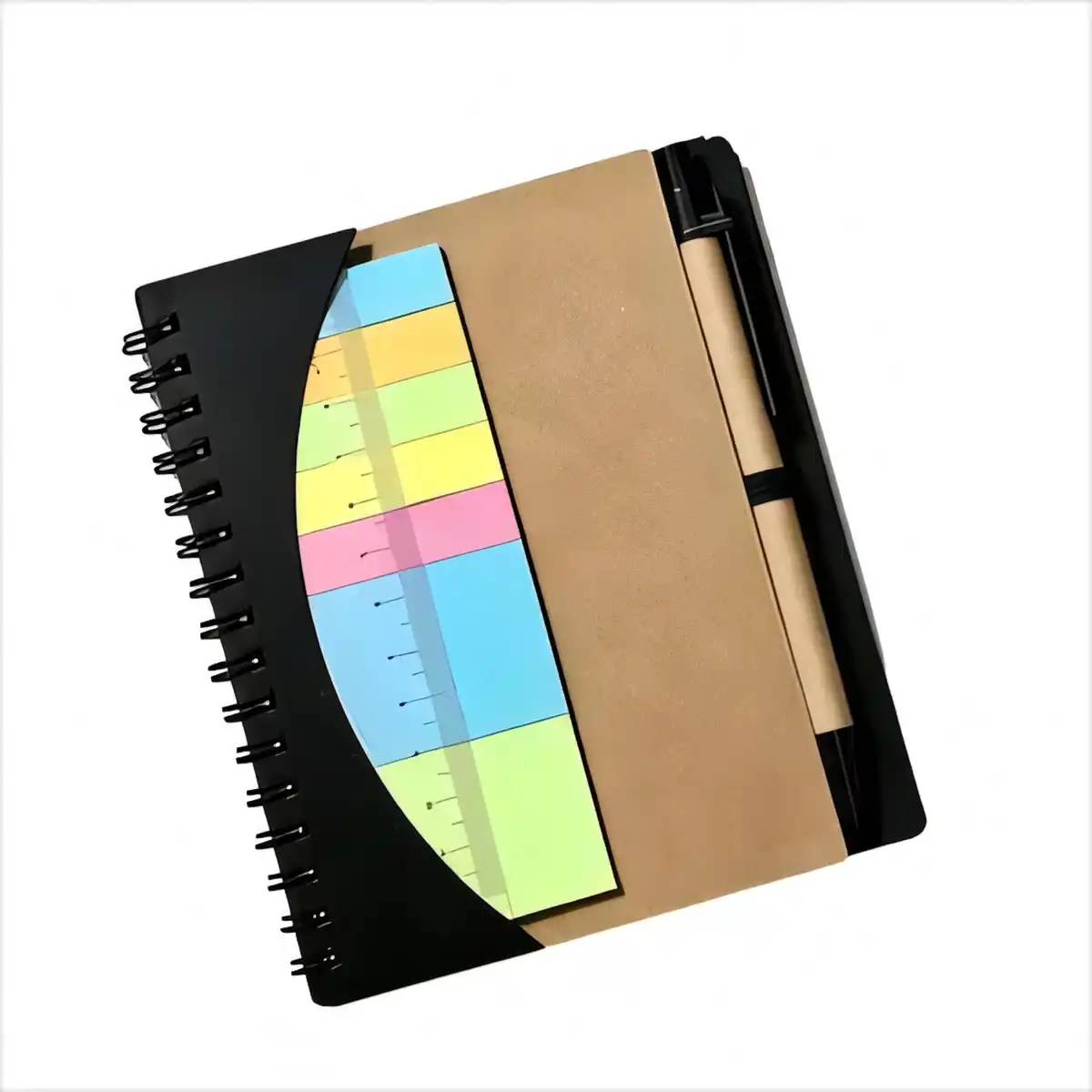 Ruler Sticky Note Spiral Notebook product close-up