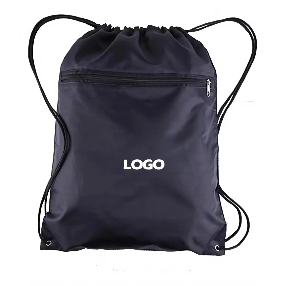 Lightweight Polyester Drawstring Backpack product detail view