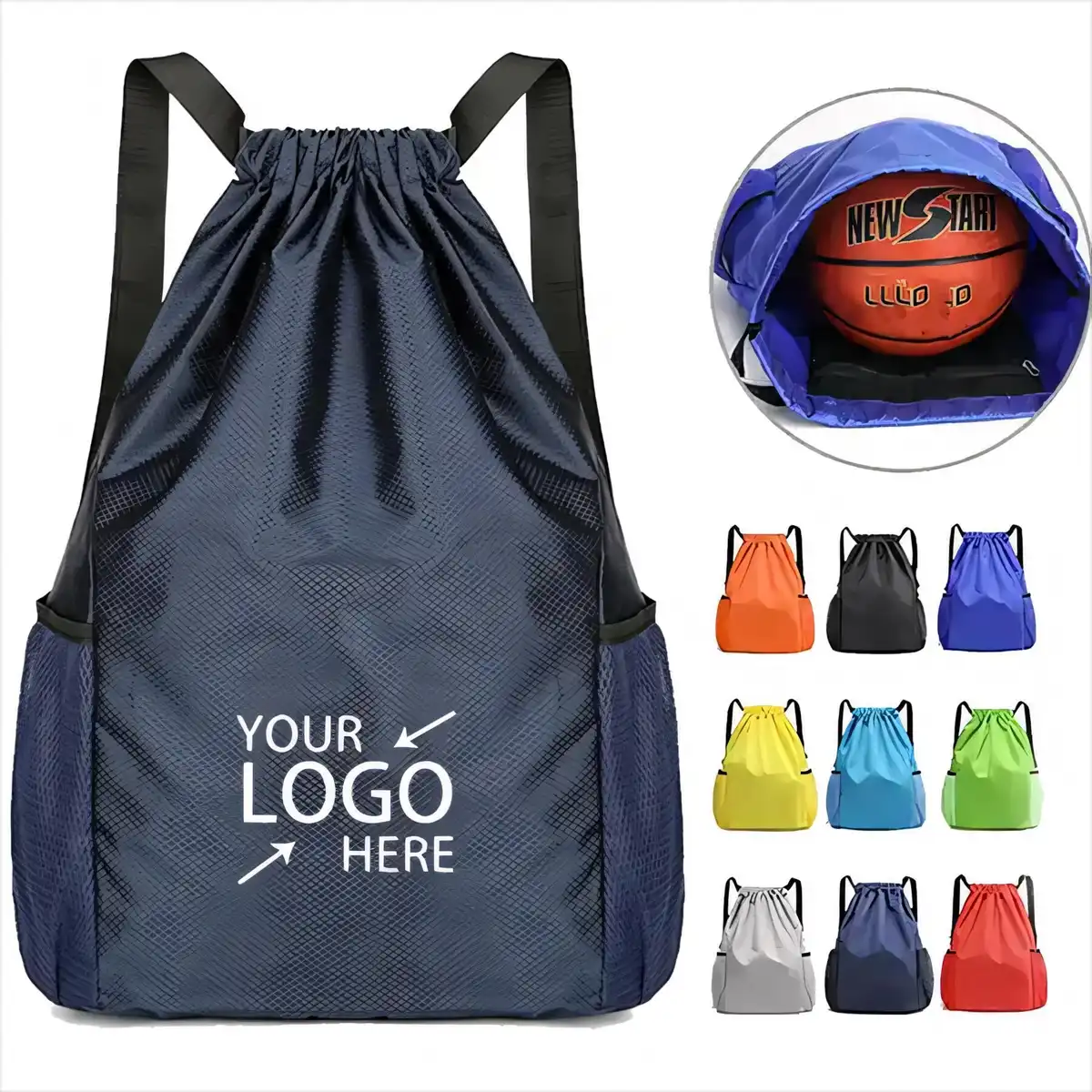Waterproof Drawstring Daypack Oxford