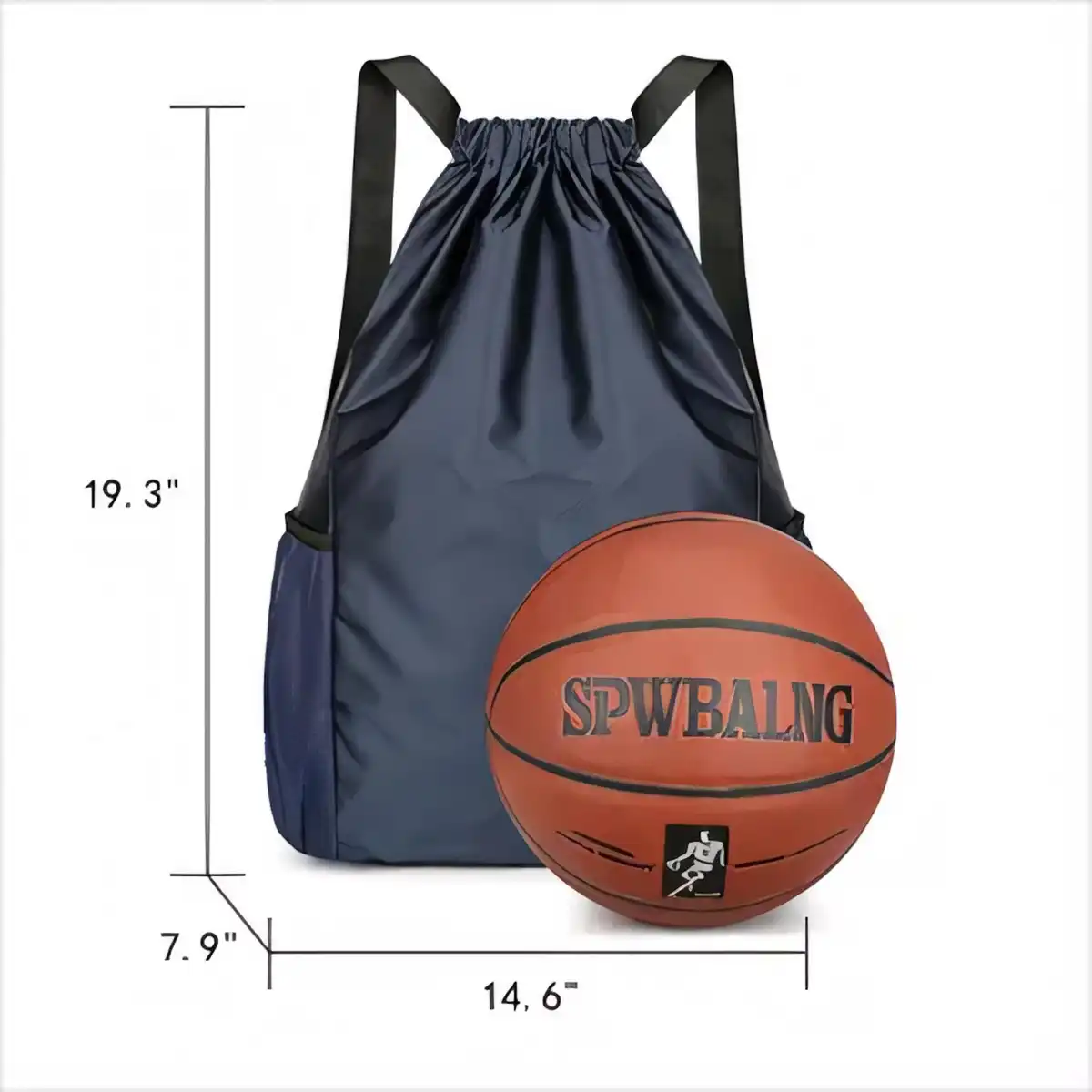 Waterproof Drawstring Daypack Oxford alternate product angle