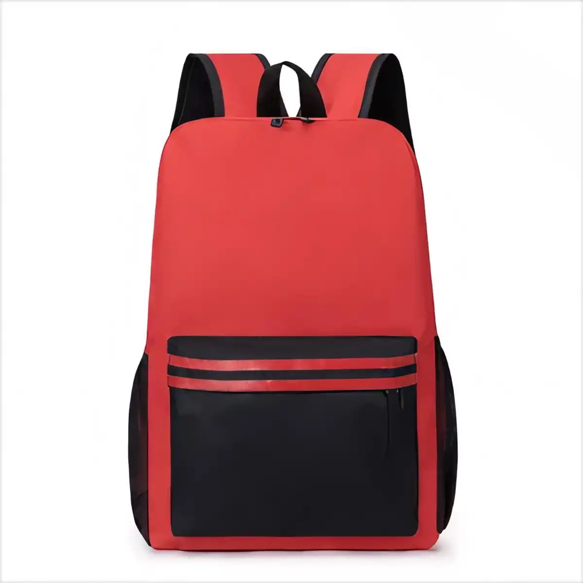 Nylon School Backpack with Reflective Strips product close-up