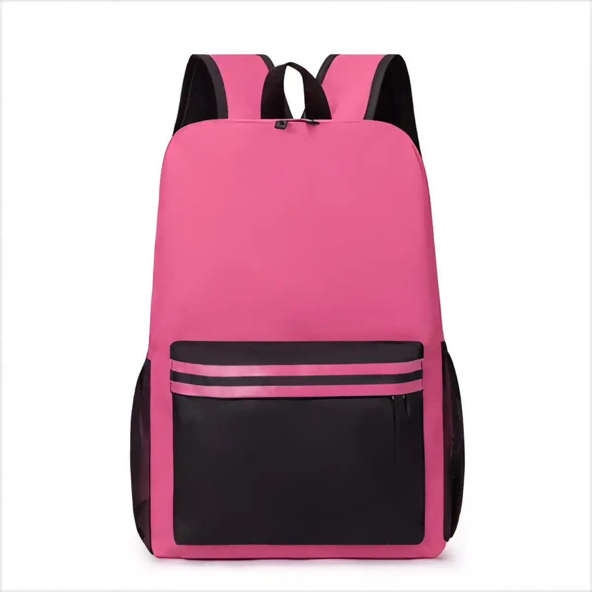 Nylon School Backpack with Reflective Strips additional product view