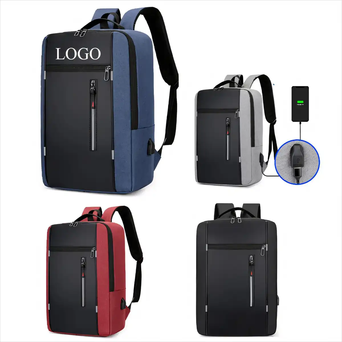 USB Charging Travel Laptop Backpack