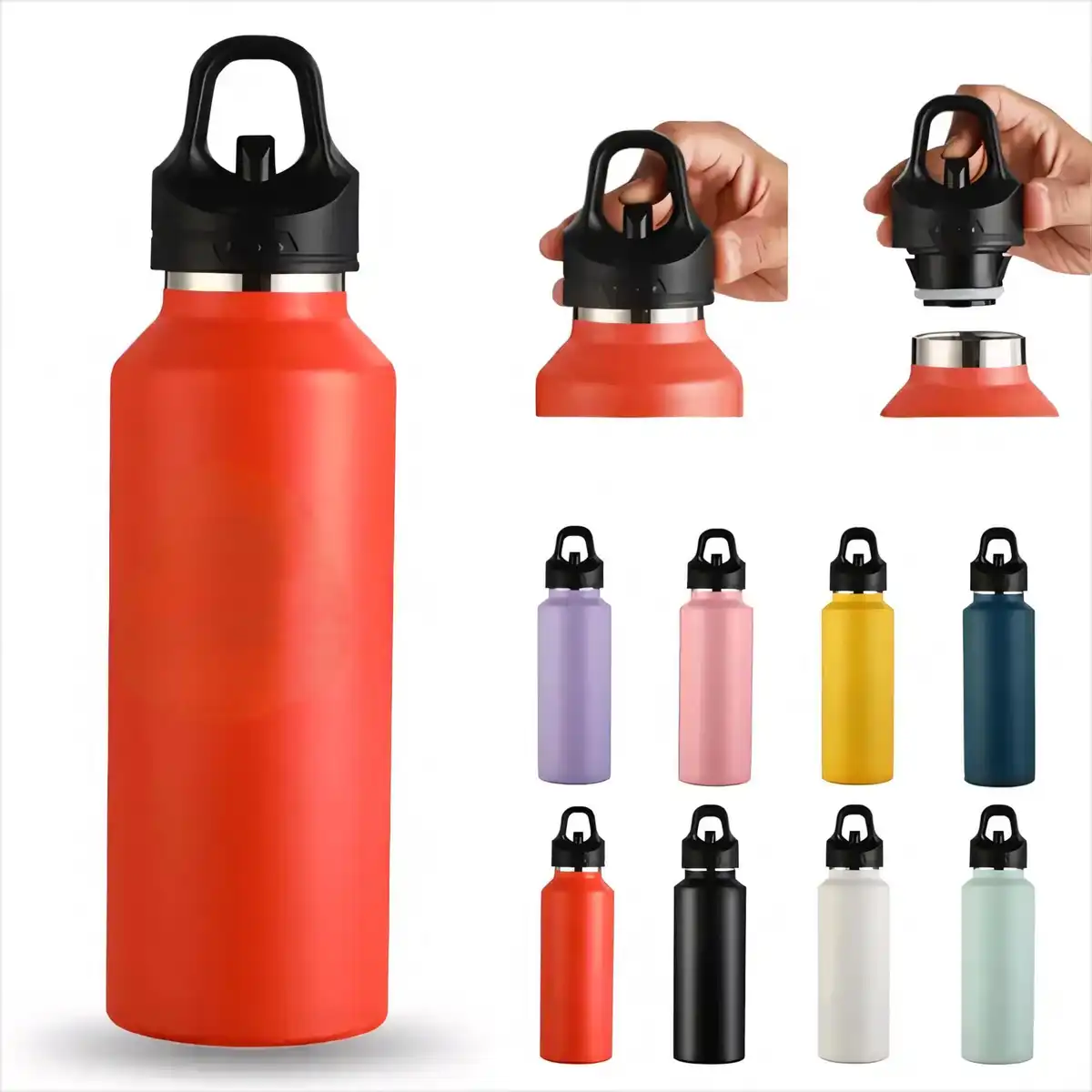 Insulated Steel Bottle One Hand
